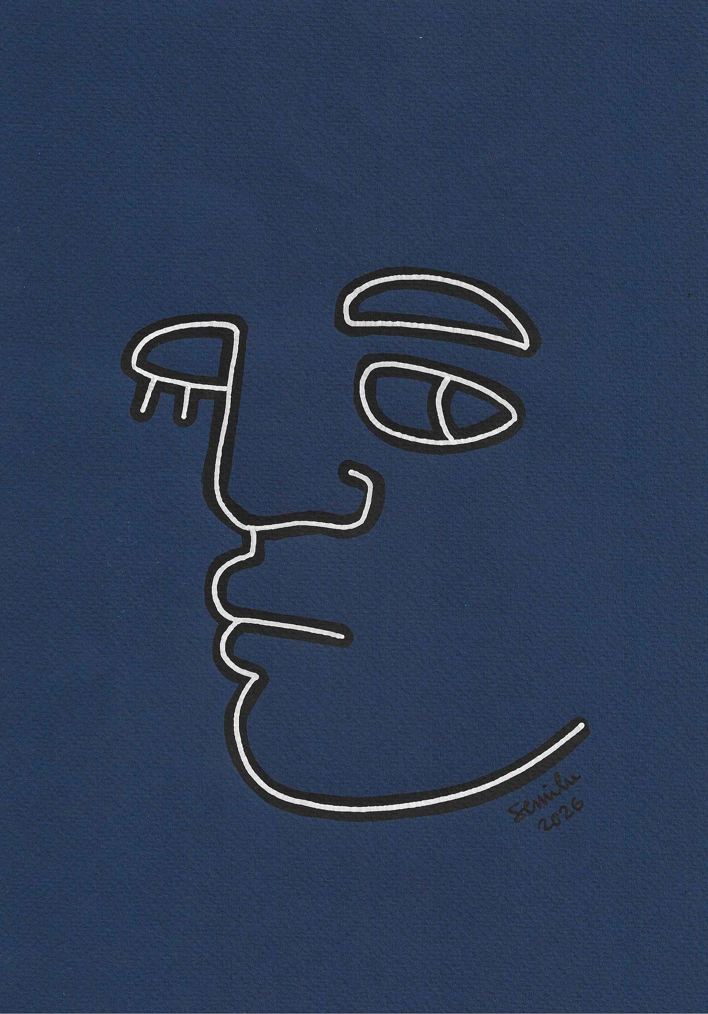 Clin d'oeil bleu
