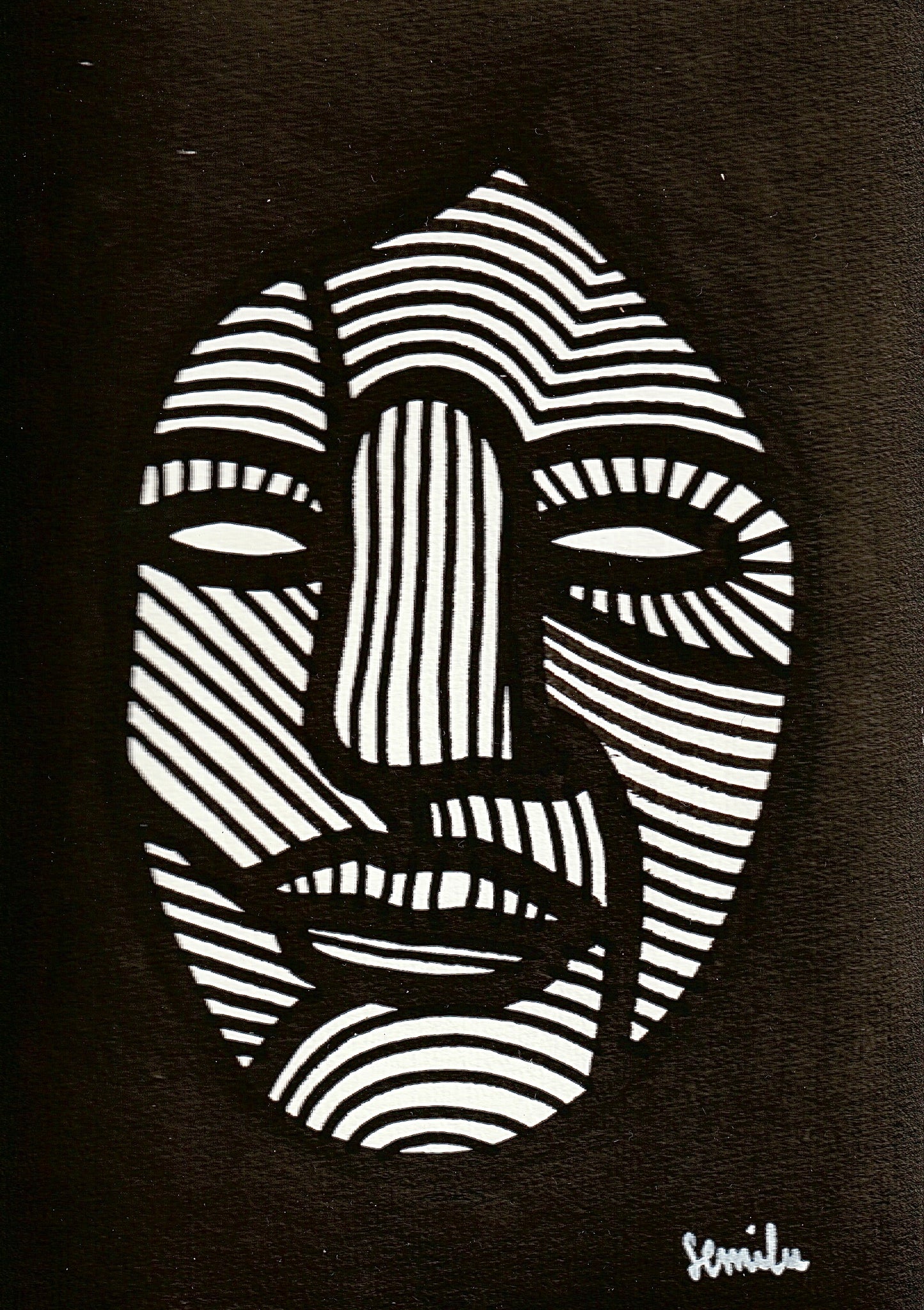 Visage ridée