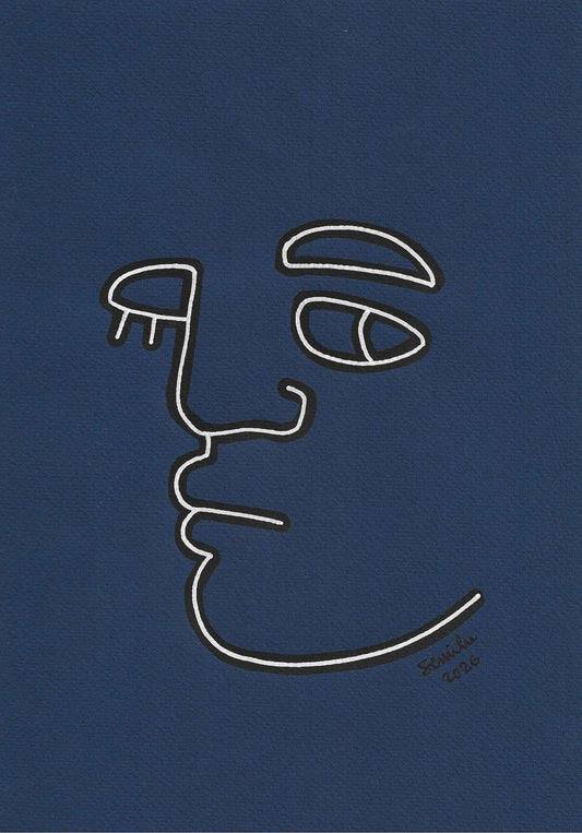 Clin d'oeil bleu